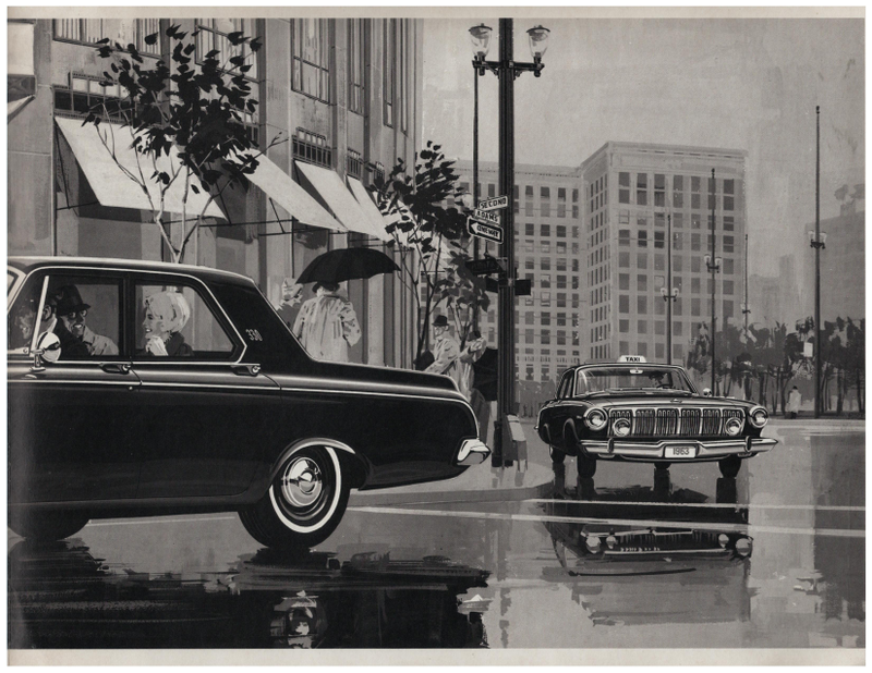 Illustration for article titled Vintage Ads: "The Dependables are Here" 1963 Dodge Taxis Brochure